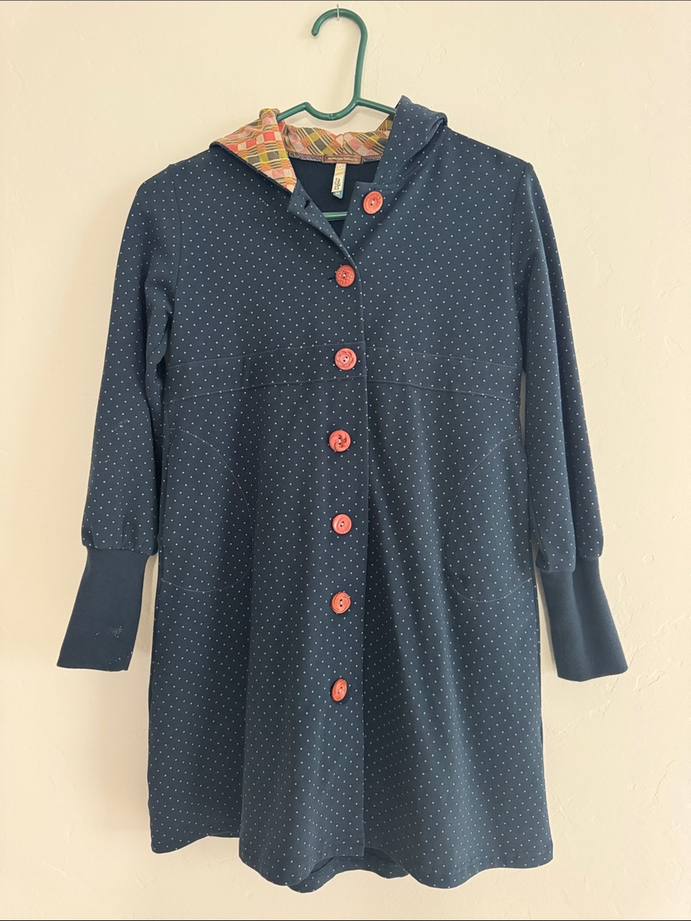 Vintage Matilda Jane Rare Beatrice Willow Blue Dot Jacket Girls Sz 12